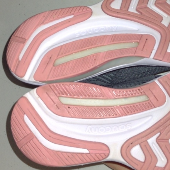 Saucony Guide 14 PowerRun Charcoal Rose Sneakers Woman’s 7 fromfit walking runni - Picture 10 of 16